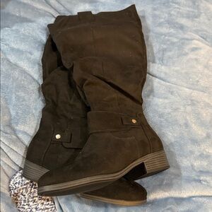 Elegant Black Over the Knee Boots